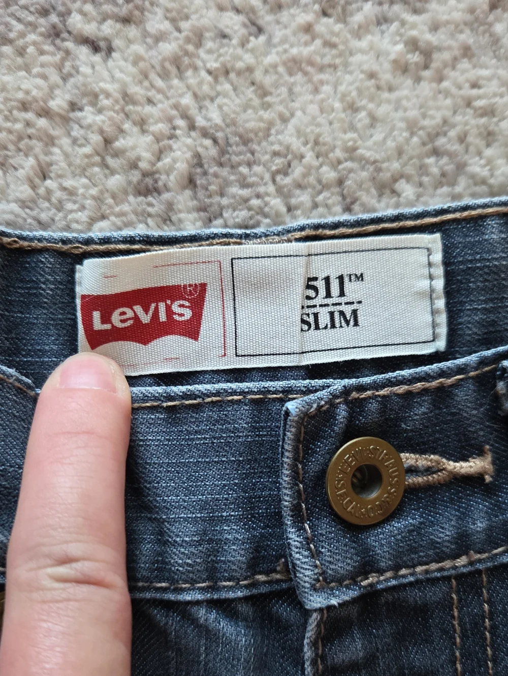 Levi's Dark Wash 511 Slim Denim Jeans Pants Size 12